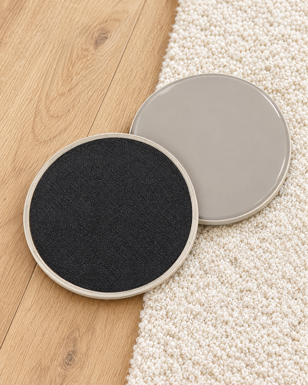 Dual-sided Glide Sliders for hard floors and carpet